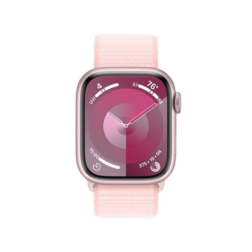 Apple Watch 9 41mm Aluminium Pink with Sport Loop Light Pink MR953