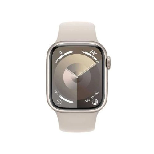Apple Watch 9 45mm Aluminium Starlight with Sport Band Starlight S/M 