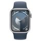 Apple Watch 9 45mm Aluminium Silver with Sport Band Storm Blue M/L 
