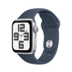   Apple Watch SE 40mm 2023 Aluminium Silver with Sport Strap Storm Blue M/L 