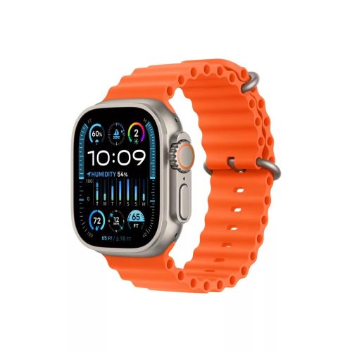 Apple Watch Ultra 2 49mm Titanium with Orange Ocean Band 