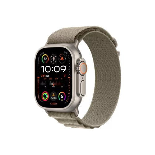 Apple Watch Ultra 2 49mm Titanium with Alpine Loop Strap Olive Medium 