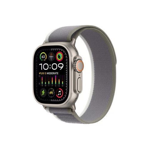 Apple Watch Ultra 2 49mm Titanium with Trail Loop Strap Green Gray M/L 
