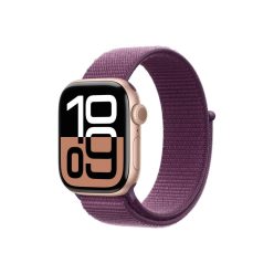   Apple Watch Series 10 GPS 42 mm Rozéarany alumíniumtok, szilva sportpánt (MWWK3QH/A)